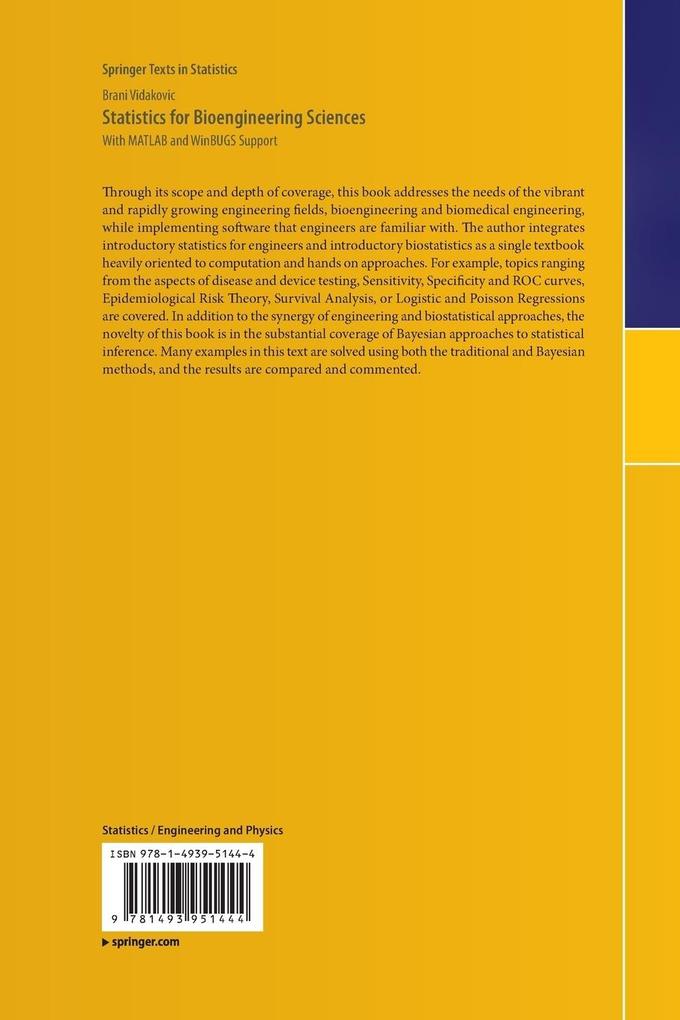 Weitere Ansicht: Statistics for Bioengineering Sciences | Brani Vidakovic