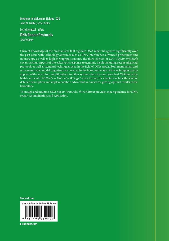 Weitere Ansicht: DNA Repair Protocols