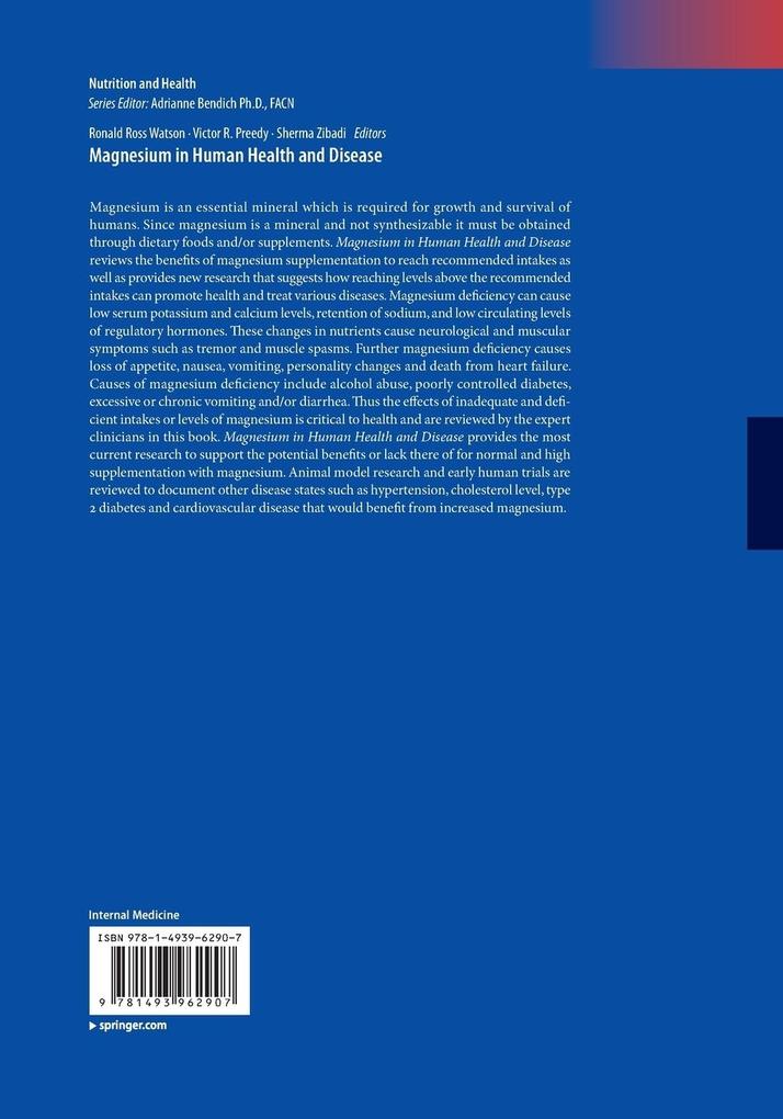 Weitere Ansicht: Magnesium in Human Health and Disease