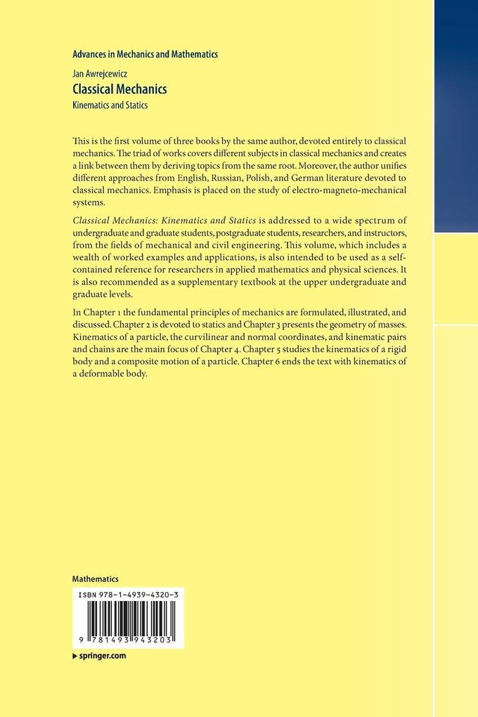 Weitere Ansicht: Classical Mechanics | Jan Awrejcewicz