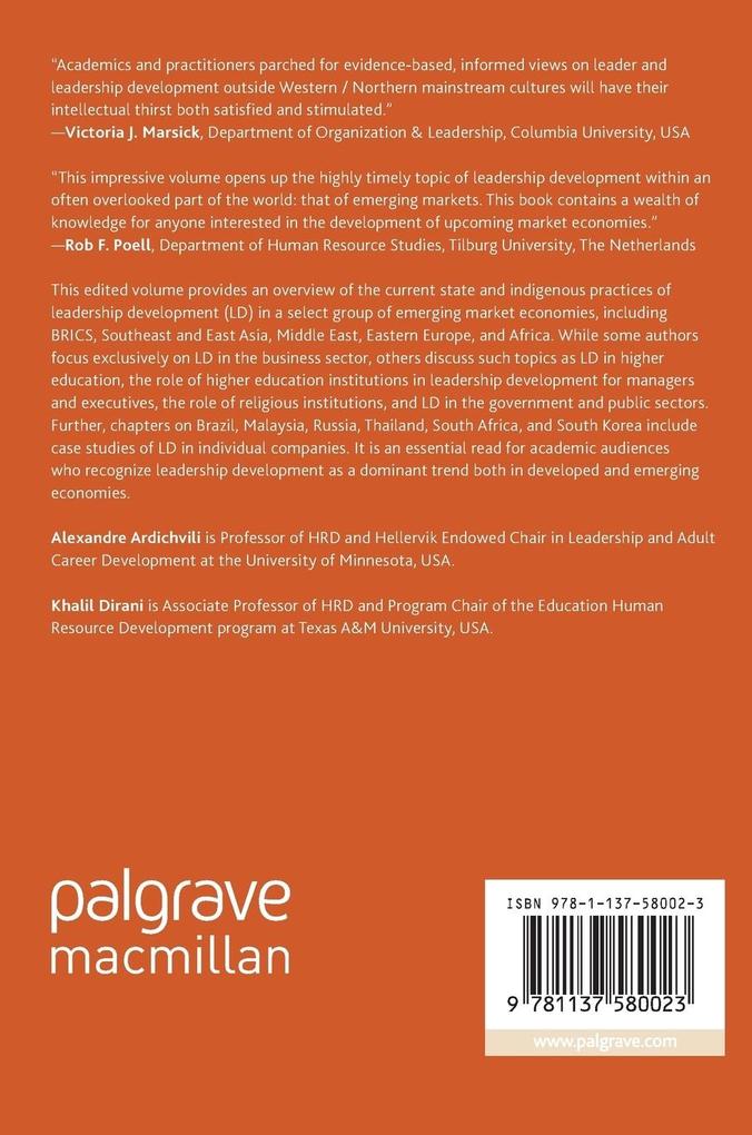 Weitere Ansicht: Leadership Development in Emerging Market Economies