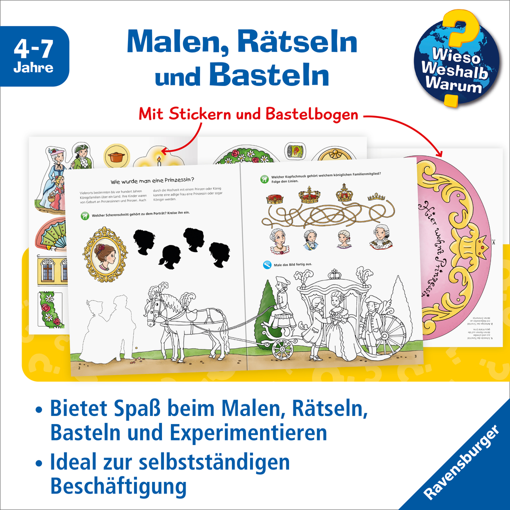 Weitere Ansicht: Wieso? Weshalb? Warum? aktiv-Heft: Prinzessinnen | Dominique Conte
