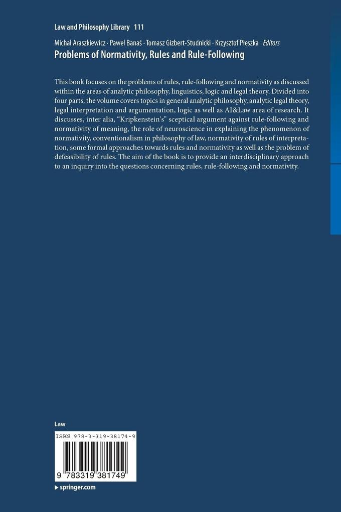 Weitere Ansicht: Problems of Normativity, Rules and Rule-Following