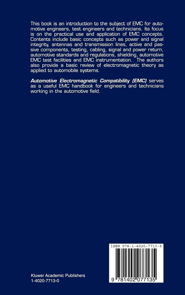 Weitere Ansicht: Automotive Electromagnetic Compatibility (Emc) | Terence Rybak, Mark Steffka