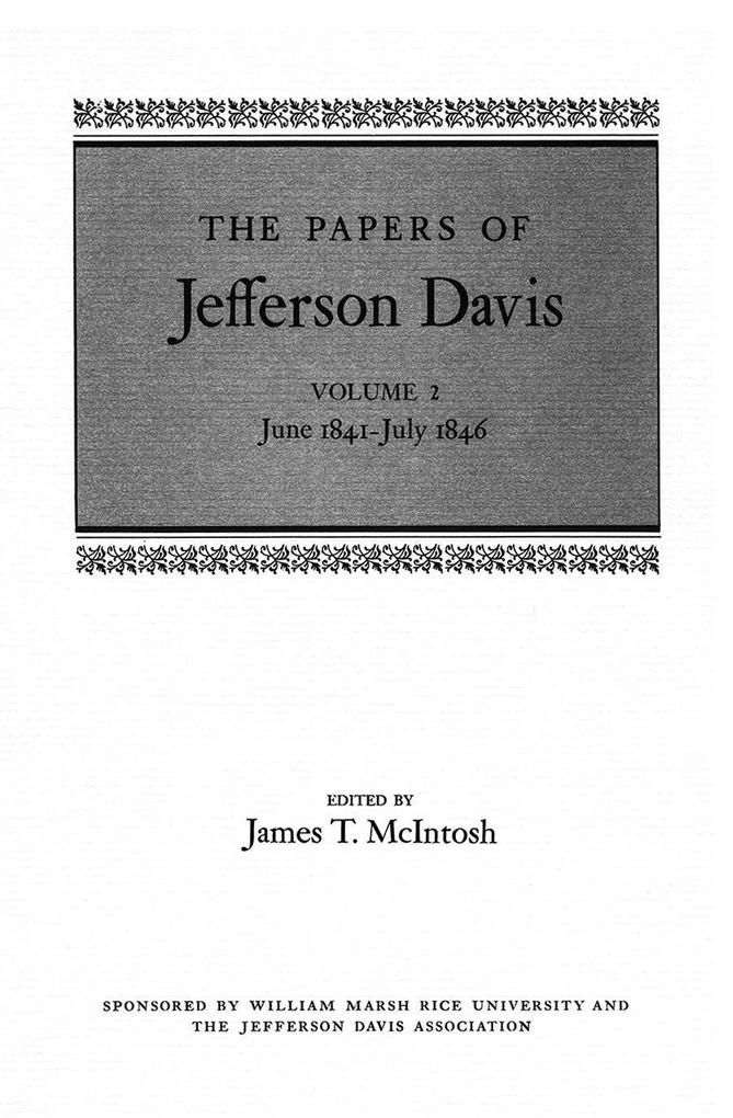 Produktbild: The Papers of Jefferson Davis | Jefferson Davis