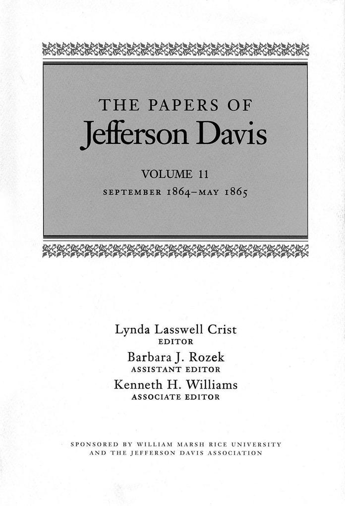 Produktbild: The Papers of Jefferson Davis | Jefferson Davis