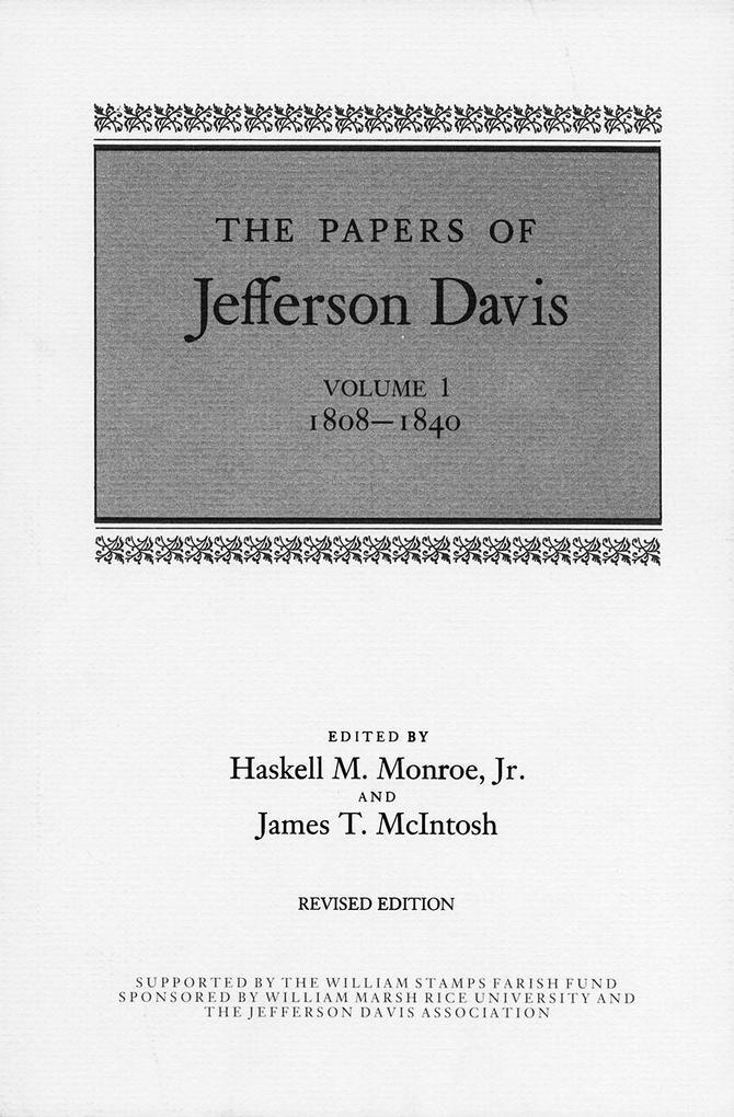 Produktbild: The Papers of Jefferson Davis | Jefferson Davis