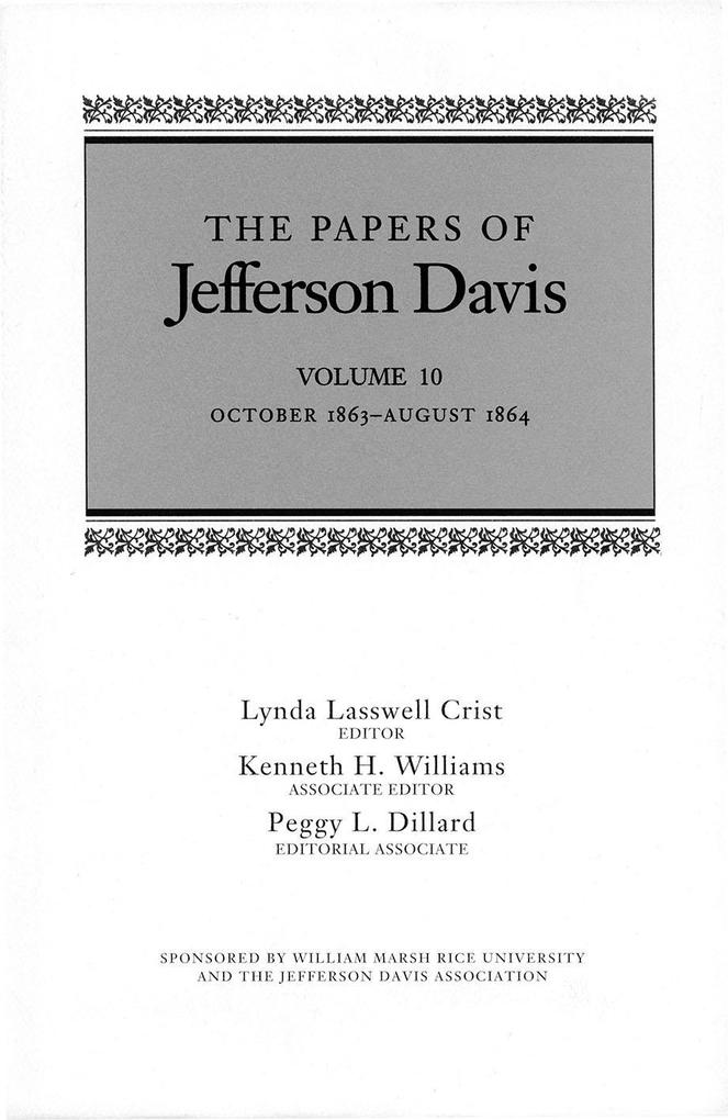 Produktbild: The Papers of Jefferson Davis | Jefferson Davis