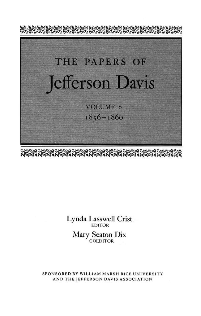 Produktbild: The Papers of Jefferson Davis | Jefferson Davis