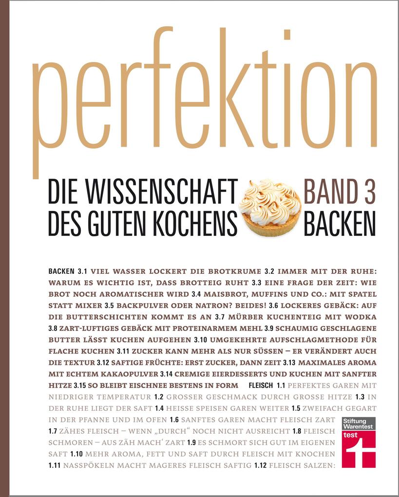 Produktbild: Perfektion Backen - Die Wissenschaft des guten Kochens: Band 3