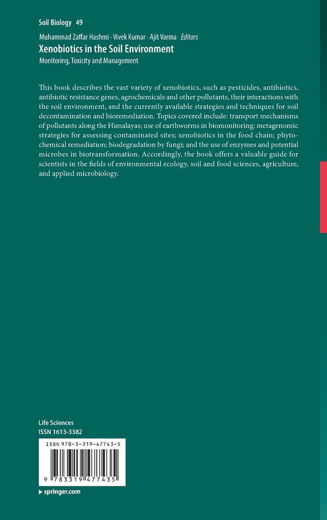 Weitere Ansicht: Xenobiotics in the Soil Environment