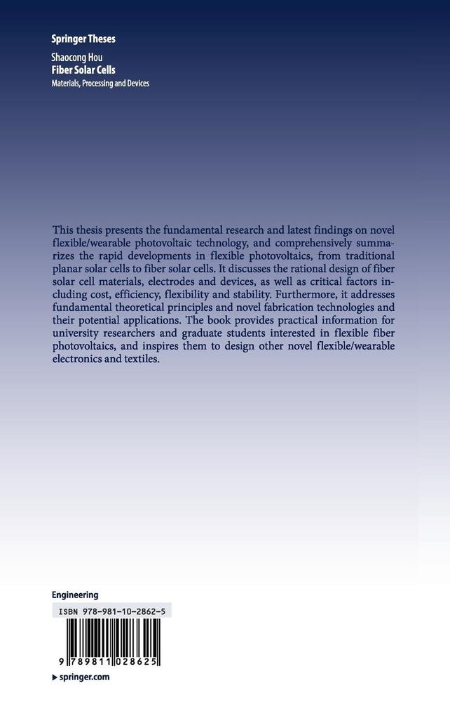 Weitere Ansicht: Fiber Solar Cells | Shaocong Hou