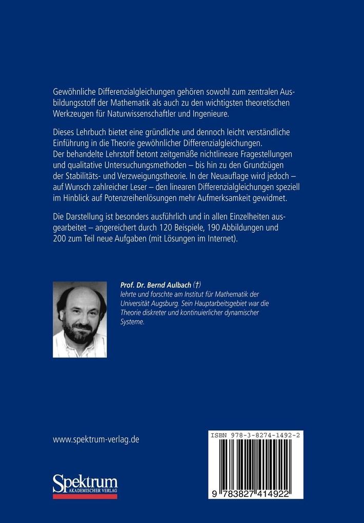 Weitere Ansicht: Gewöhnliche Differenzialgleichungen | Bernd Aulbach
