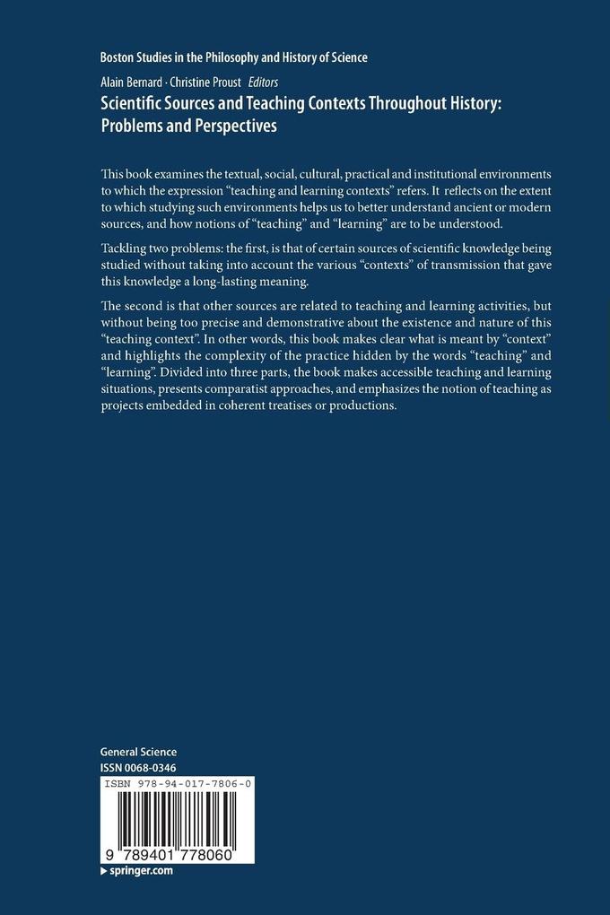 Weitere Ansicht: Scientific Sources and Teaching Contexts Throughout History