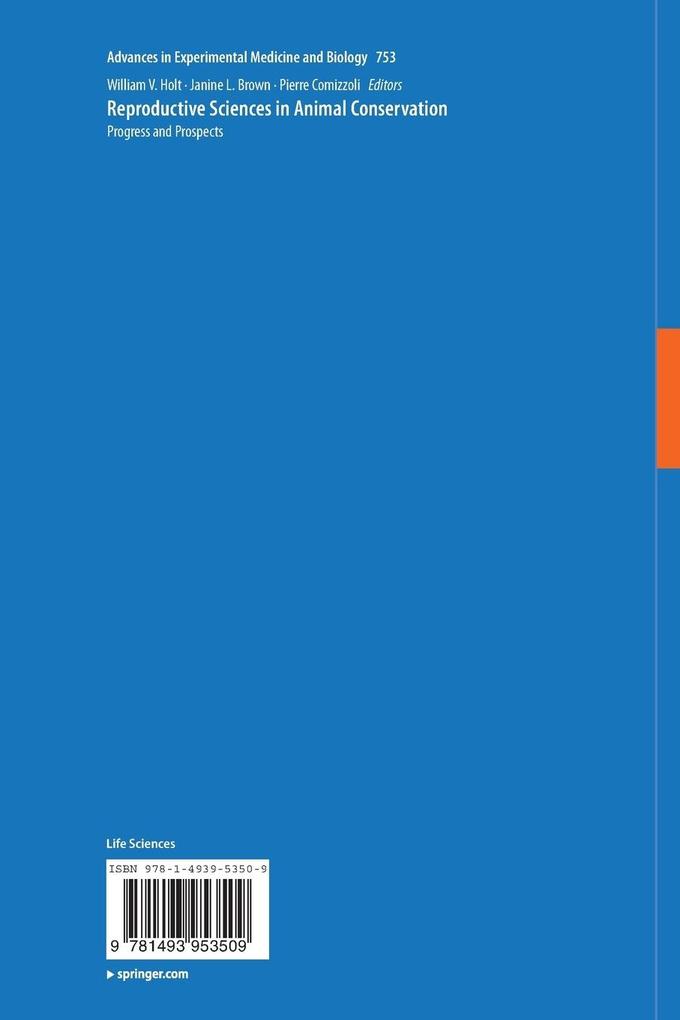 Weitere Ansicht: Reproductive Sciences in Animal Conservation