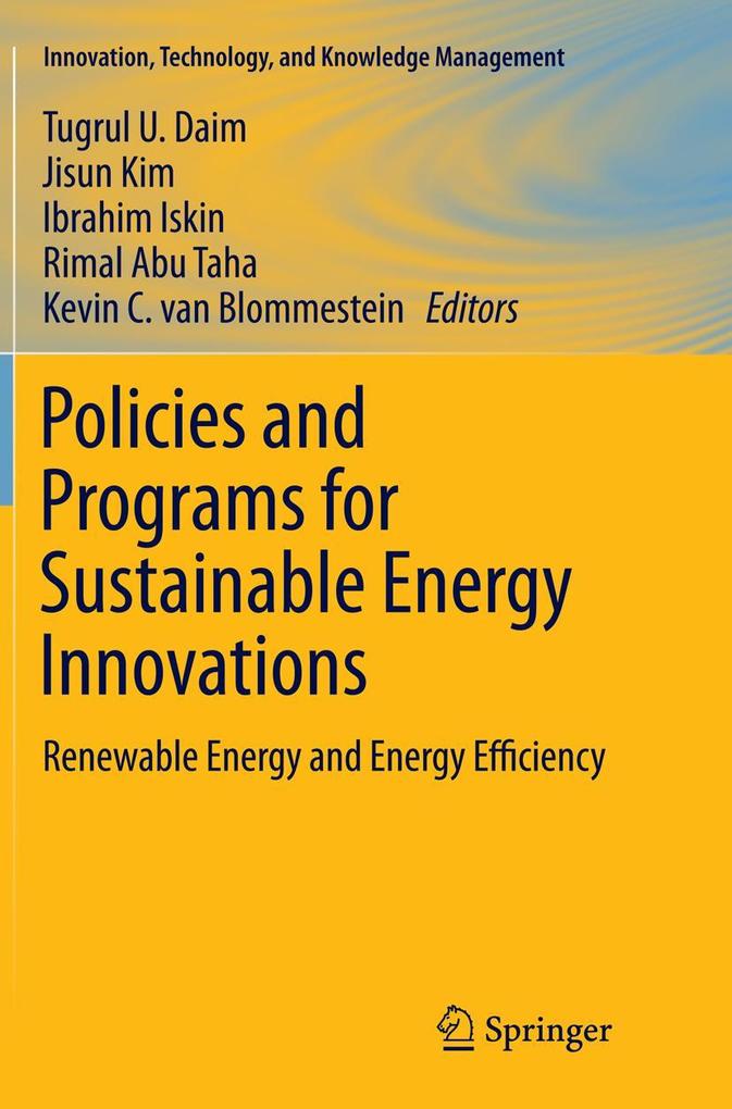 Produktbild: Policies and Programs for Sustainable Energy Innovations