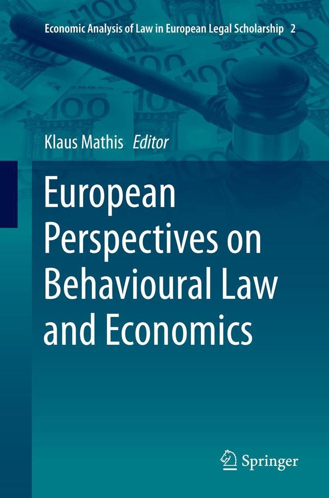 Produktbild: European Perspectives on Behavioural Law and Economics