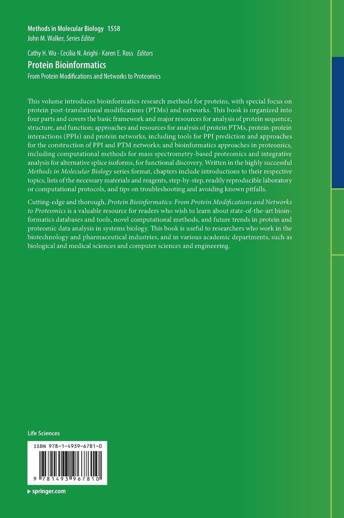 Weitere Ansicht: Protein Bioinformatics