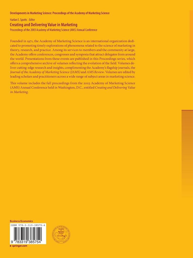 Weitere Ansicht: Creating and Delivering Value in Marketing