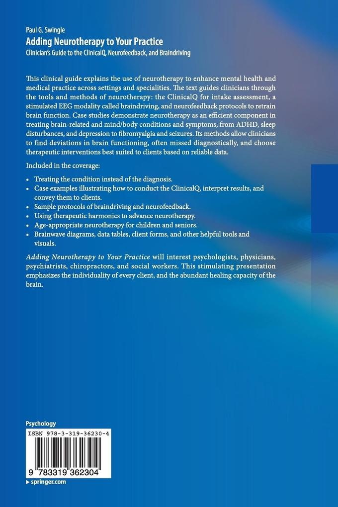 Weitere Ansicht: Adding Neurotherapy to Your Practice | Paul G. Swingle