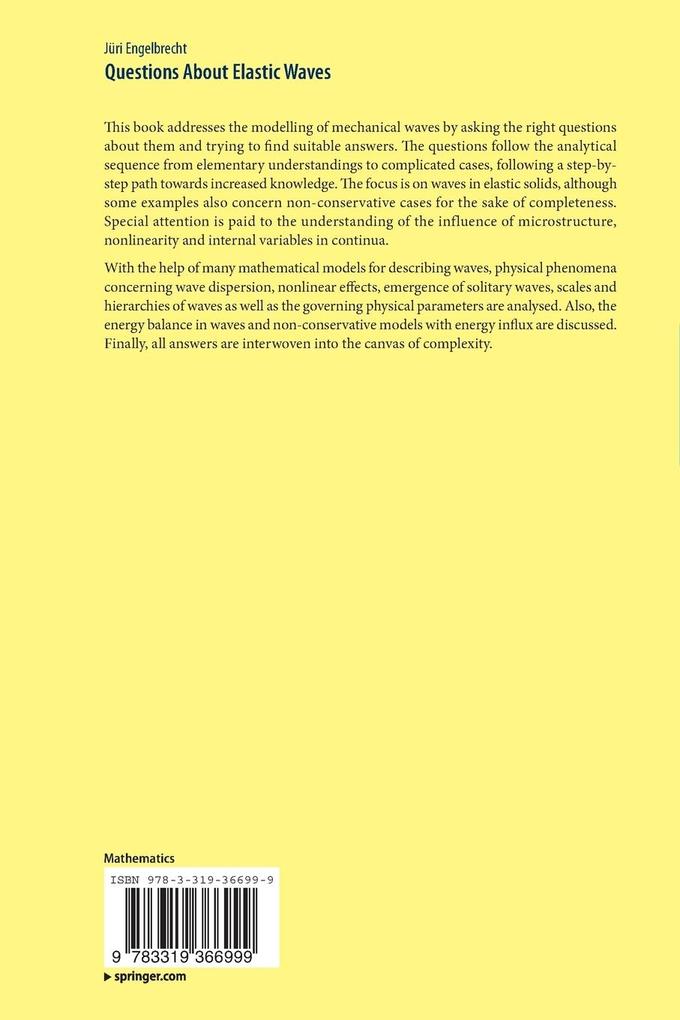 Weitere Ansicht: Questions About Elastic Waves | Jüri Engelbrecht