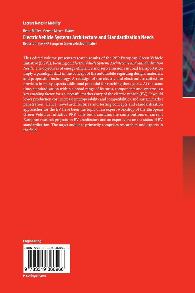 Weitere Ansicht: Electric Vehicle Systems Architecture and Standardization Needs