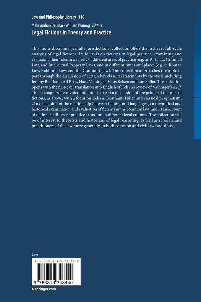 Weitere Ansicht: Legal Fictions in Theory and Practice