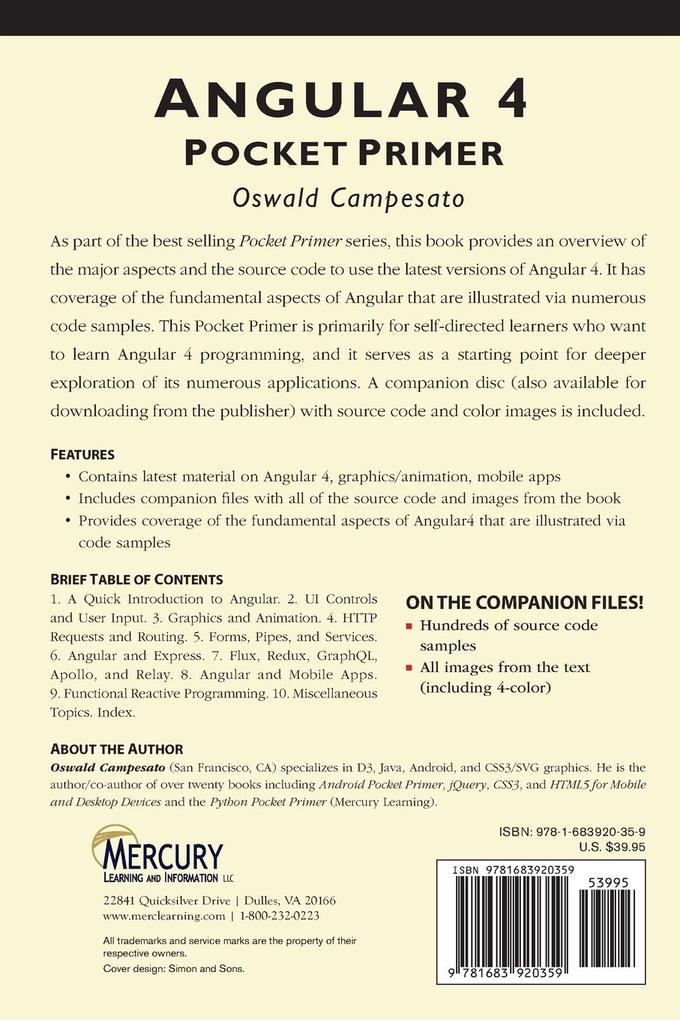 Weitere Ansicht: Angular 4 Pocket Primer | Oswald Campesato