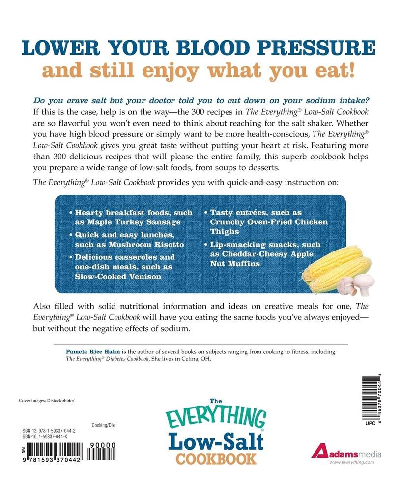 Weitere Ansicht: The Everything Low Salt Cookbook Book | Pamela Rice Hahn