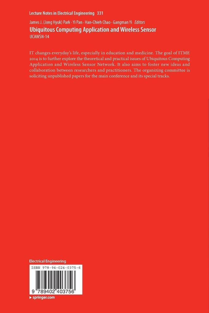 Weitere Ansicht: Ubiquitous Computing Application and Wireless Sensor