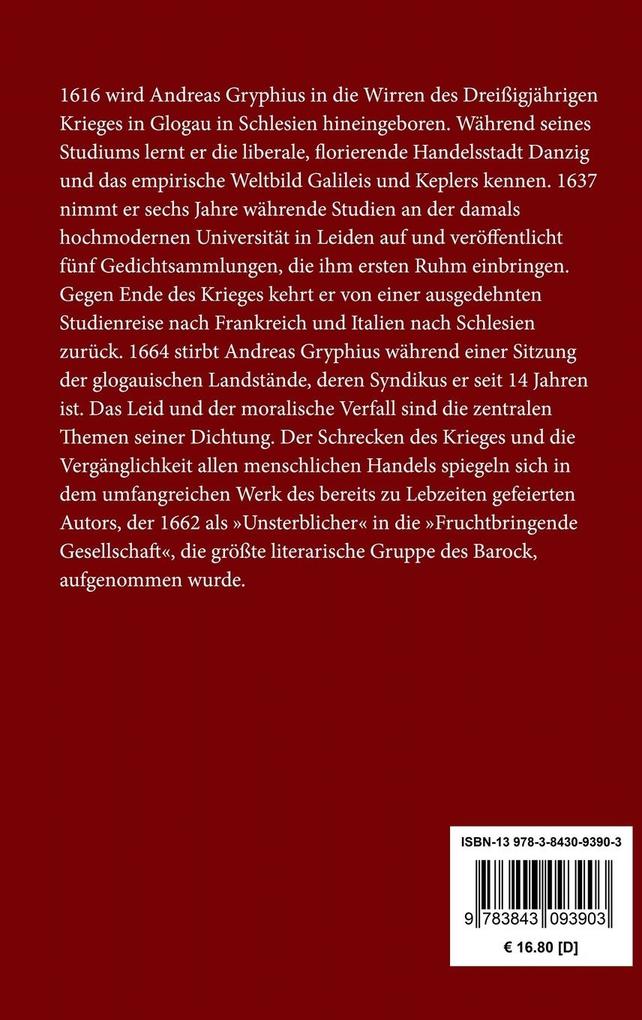 Weitere Ansicht: Carolus Stuardus | Andreas Gryphius