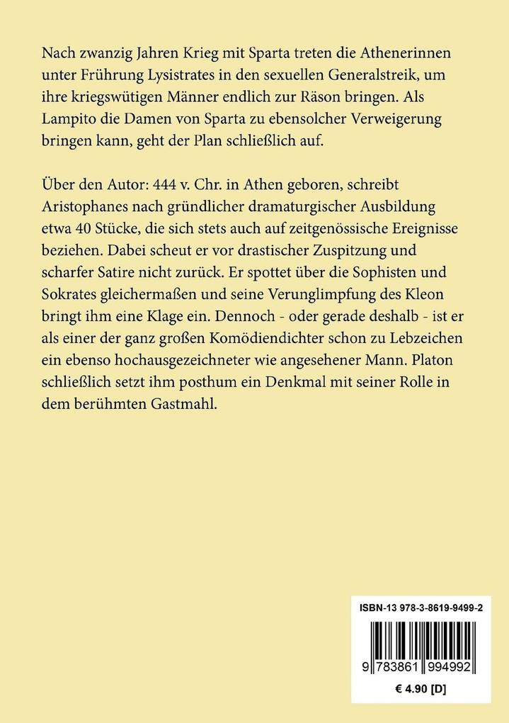 Weitere Ansicht: Lysistrate | Aristophanes