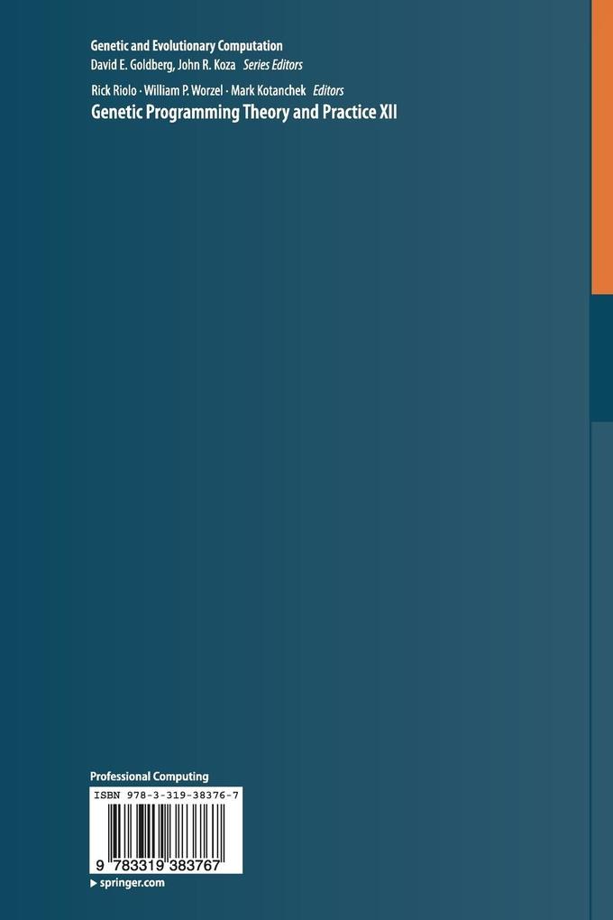 Weitere Ansicht: Genetic Programming Theory and Practice XII