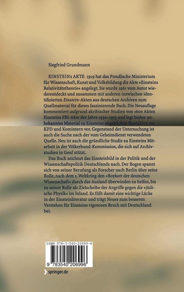 Weitere Ansicht: Einsteins Akte | Siegfried Grundmann