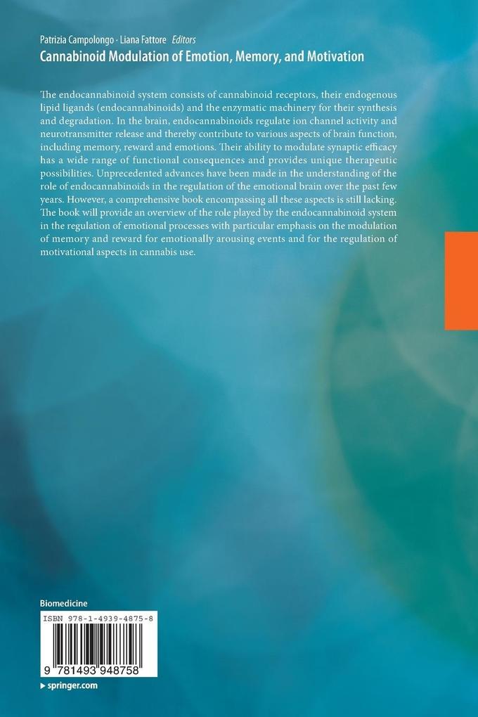 Weitere Ansicht: Cannabinoid Modulation of Emotion, Memory, and Motivation