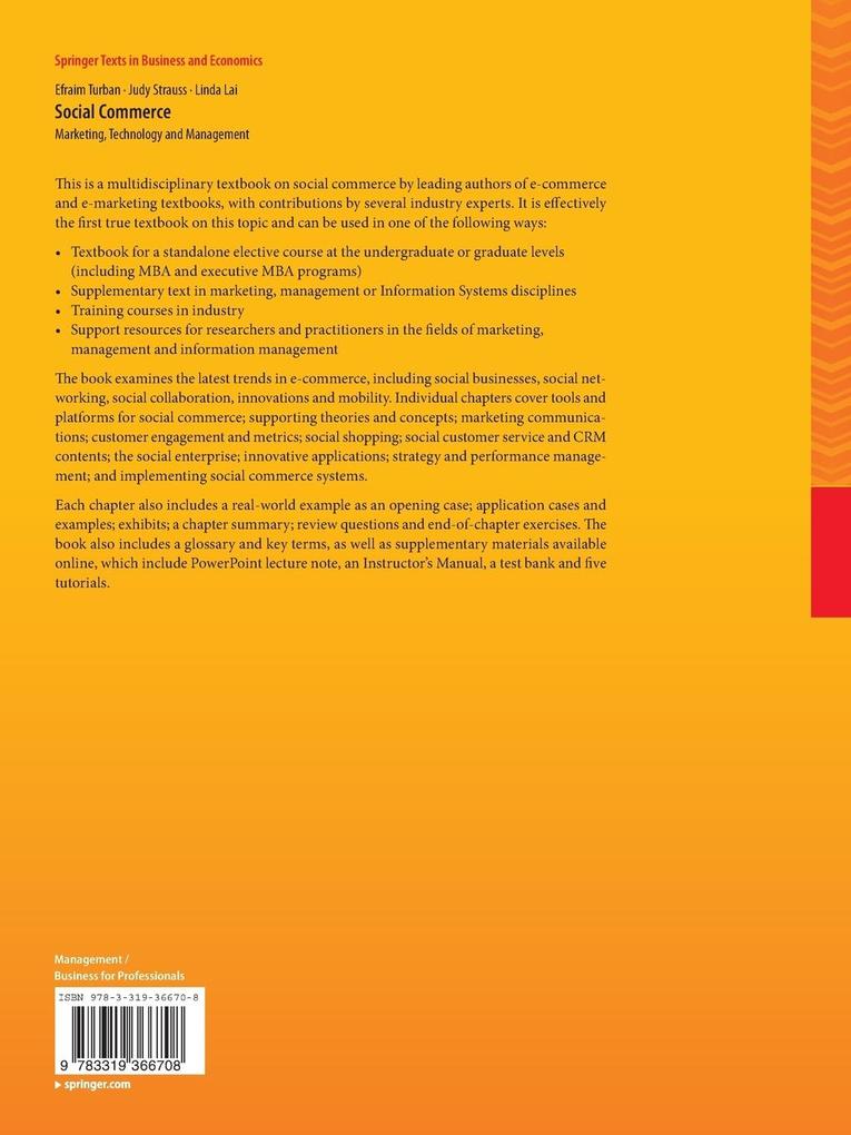 Weitere Ansicht: Social Commerce | Linda Lai, Judy Strauss, Efraim Turban