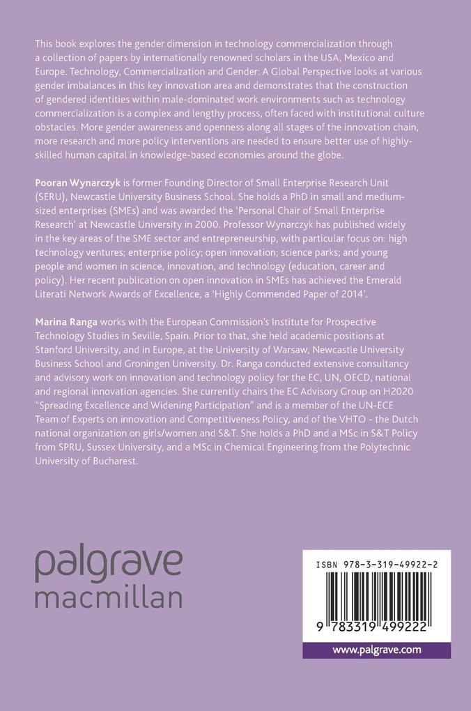 Weitere Ansicht: Technology, Commercialization and Gender