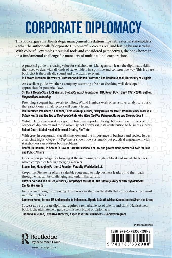 Weitere Ansicht: Corporate Diplomacy | Witold J. Henisz