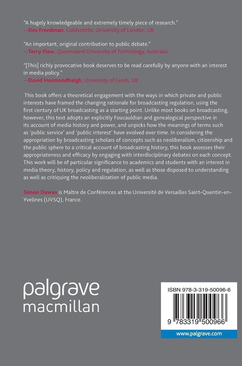 Weitere Ansicht: British Broadcasting and the Public-Private Dichotomy | Simon Dawes