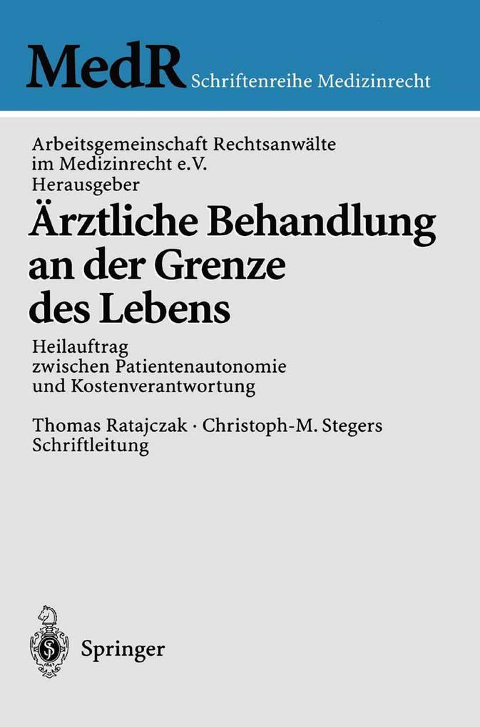 Produktbild: Ärztliche Behandlung an der Grenze des Lebens