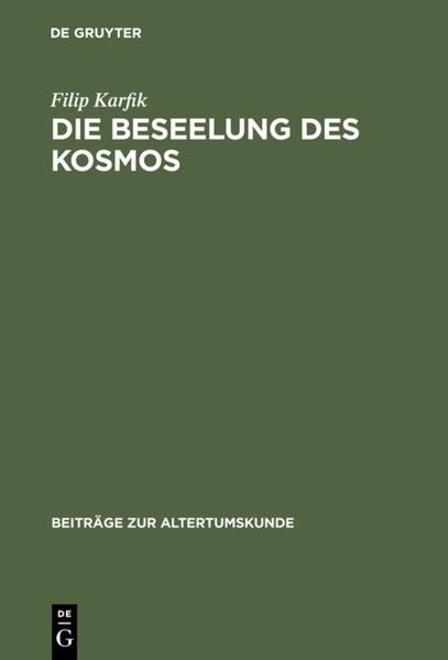 Produktbild: Die Beseelung des Kosmos | Filip Karfik