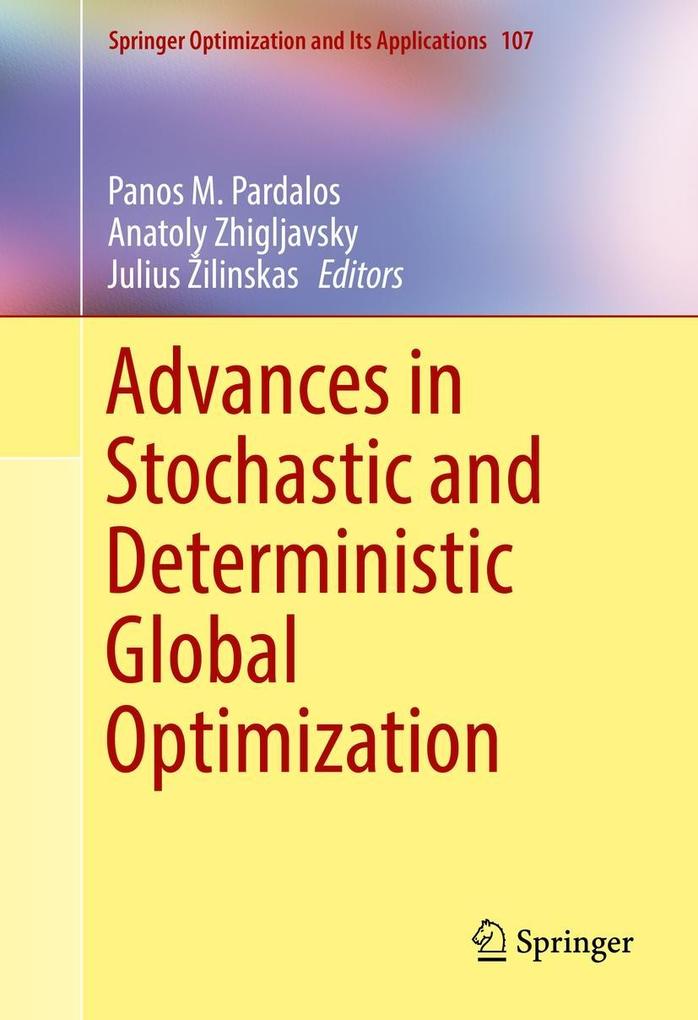 Produktbild: Advances in Stochastic and Deterministic Global Optimization