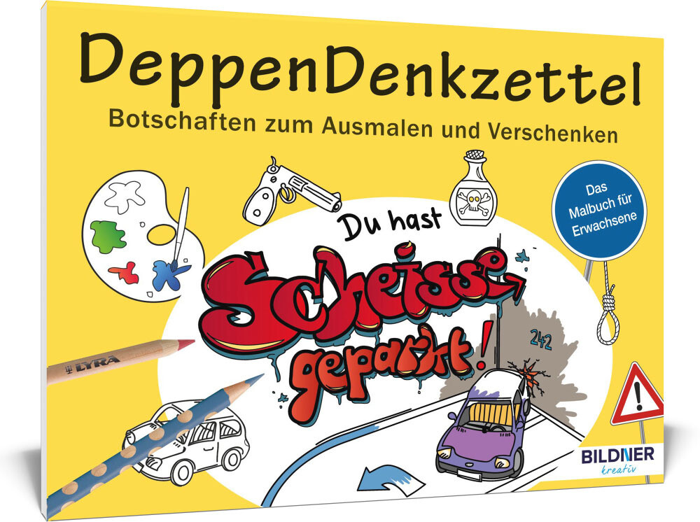 Produktbild: Malbuch für Erwachsene: DeppenDenkzettel