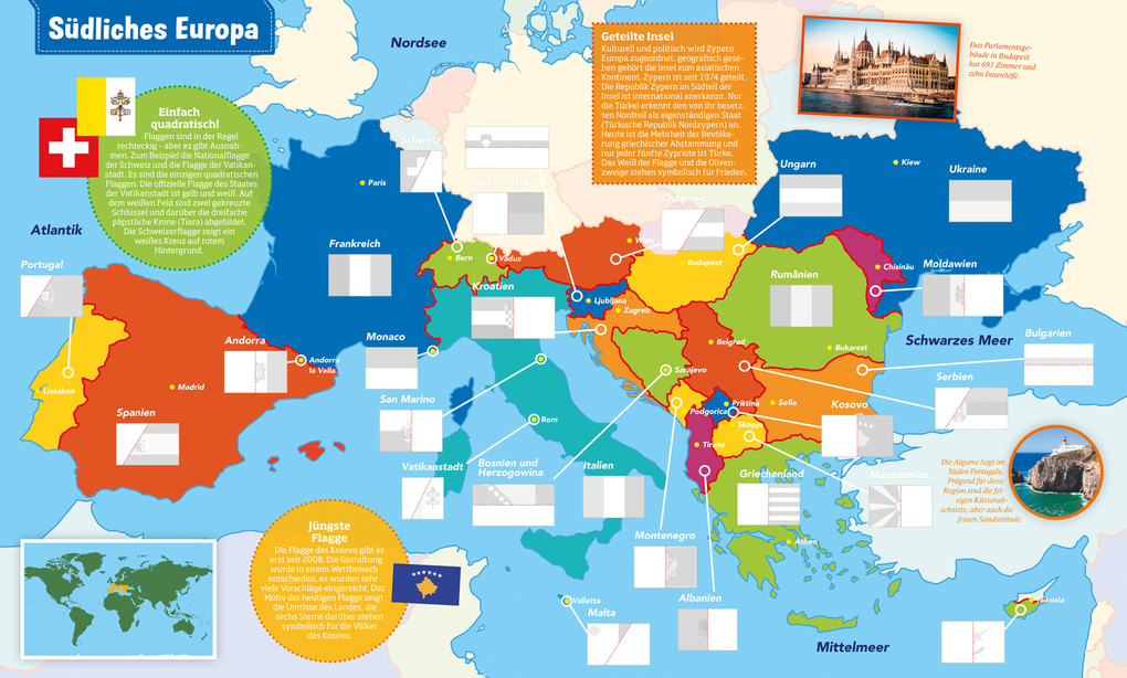 Weitere Ansicht: WAS IST WAS Sticker-Atlas Flaggen