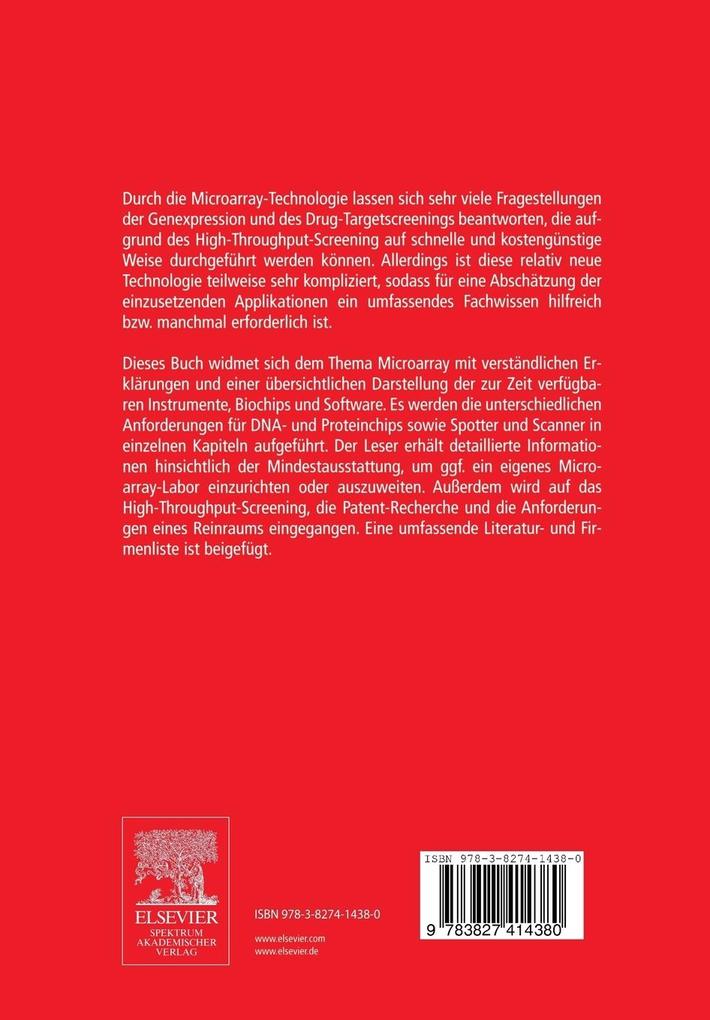 Weitere Ansicht: Der Experimentator: Microarrays | Hans-Joachim Müller, Thomas Röder
