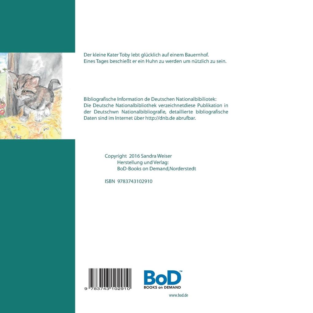 Weitere Ansicht: Der Kater der ein Huhn sein wollte | Sandra Weiser
