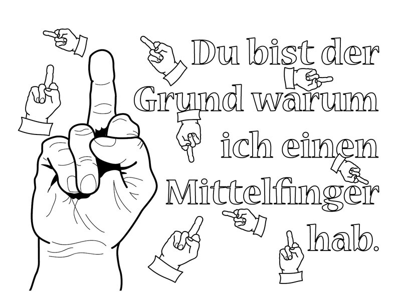Weitere Ansicht: Malbuch für Erwachsene: DeppenDenkzettel