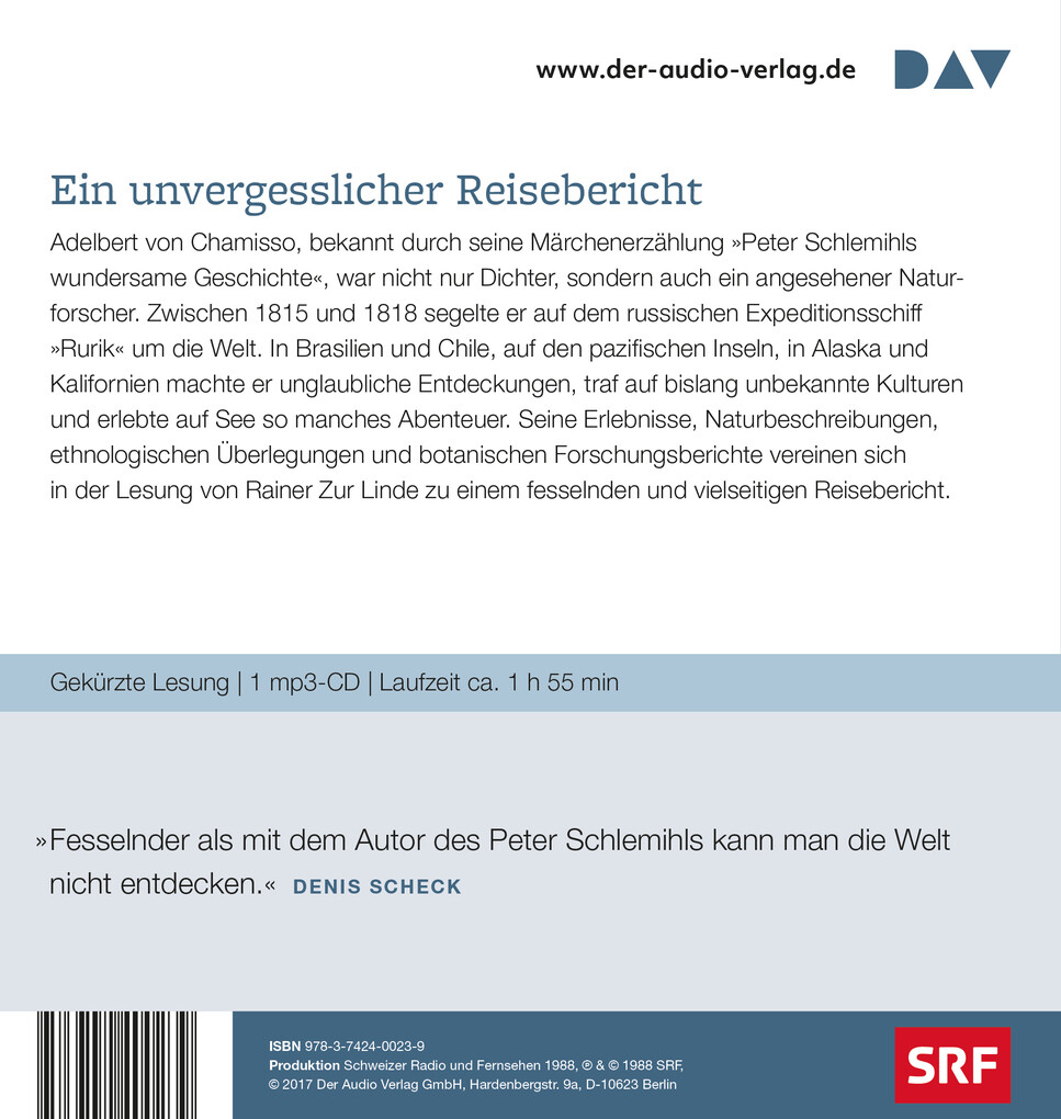 Weitere Ansicht: Reise um die Welt | Adelbert von Chamisso