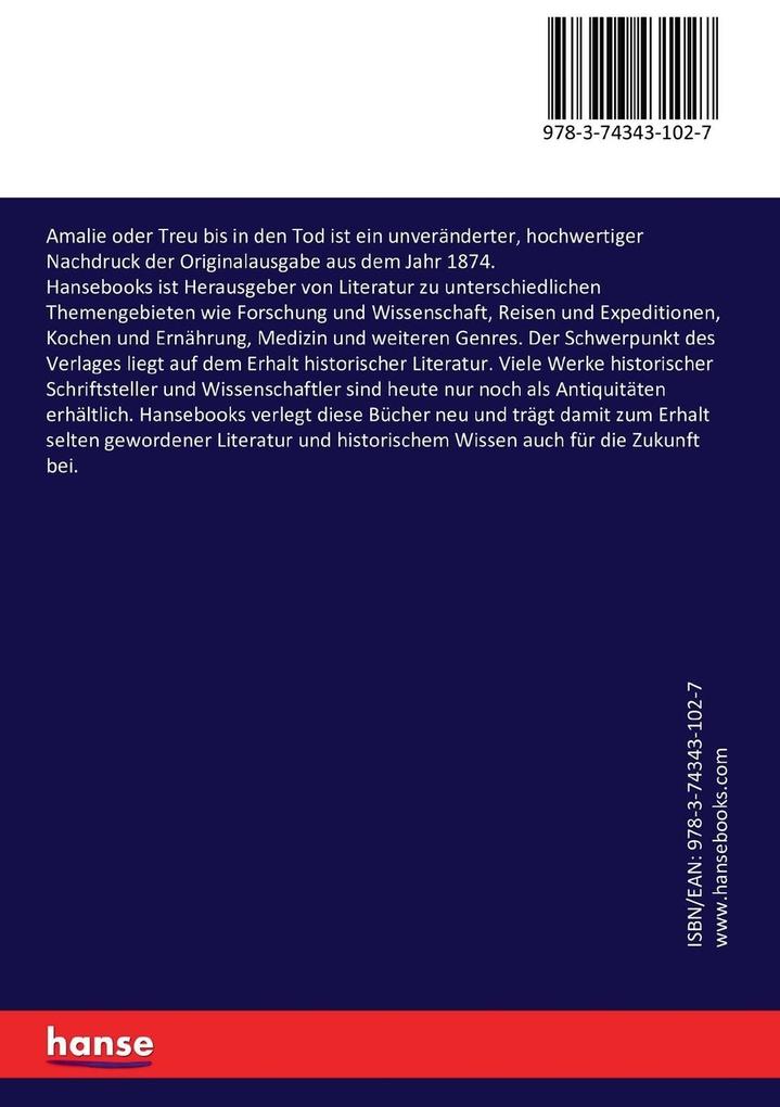 Weitere Ansicht: Amalie oder Treu bis in den Tod | Christian Römer