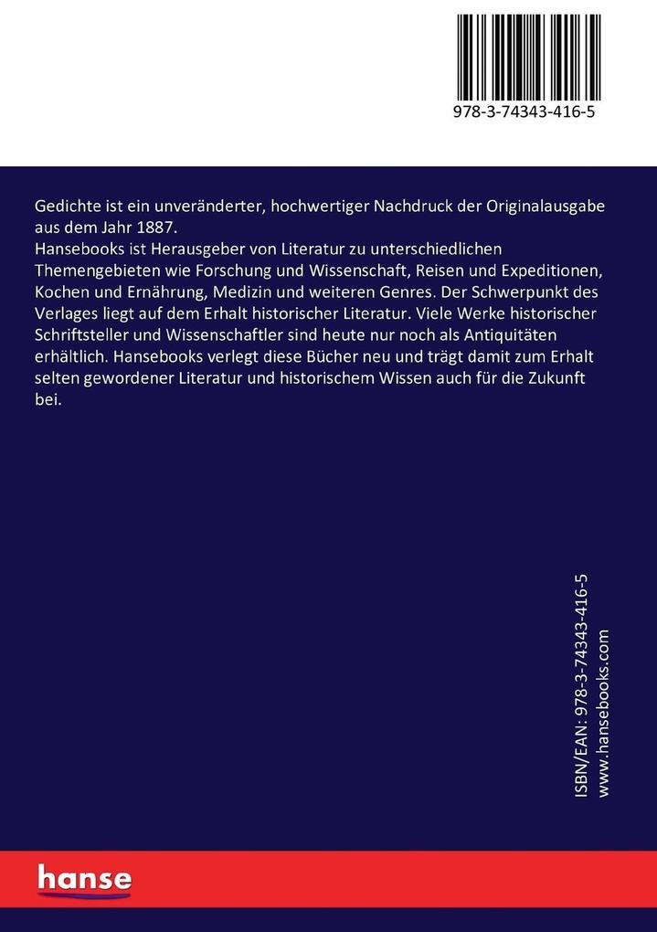 Weitere Ansicht: Gedichte | Conrad Ferdinand Meyer